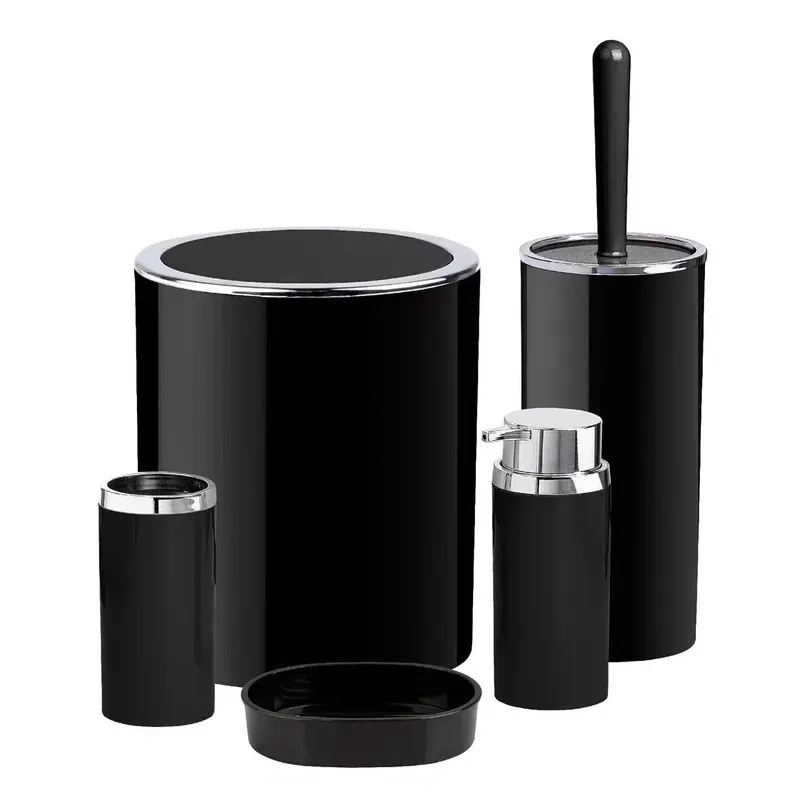 Ведро 5 л Fixsen ROUND BLACK FX-454-6, черный