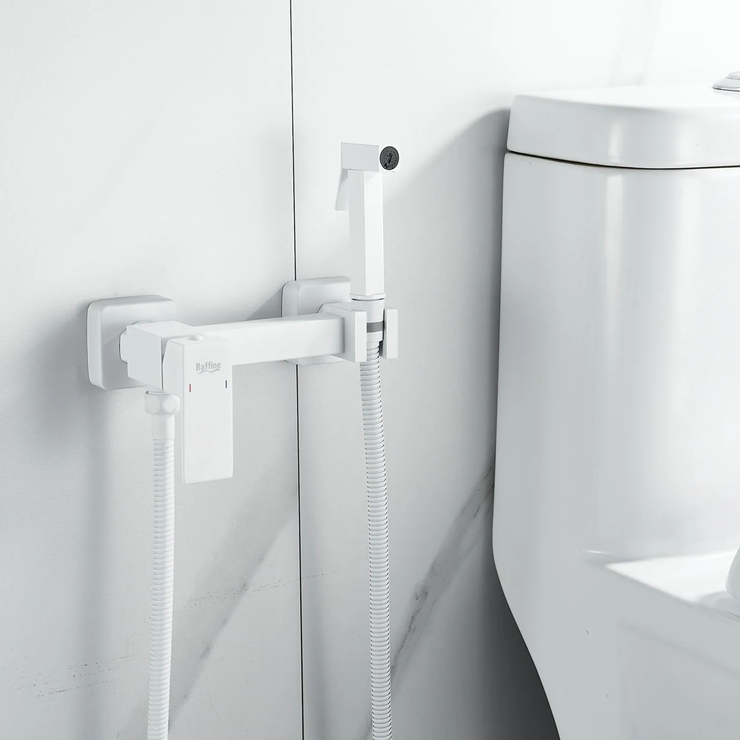 Гигиенический душ со смесителем Raffine F237C, белый