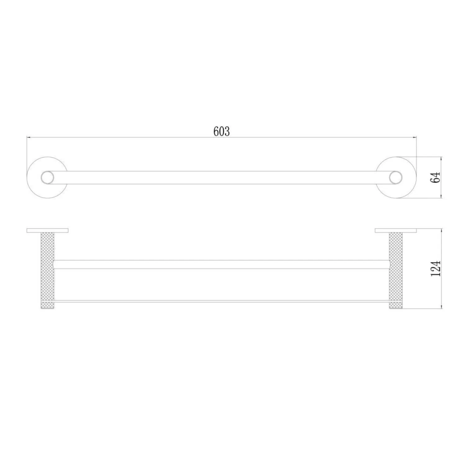 Держатель для полотенец двойной Savol S-002148Q