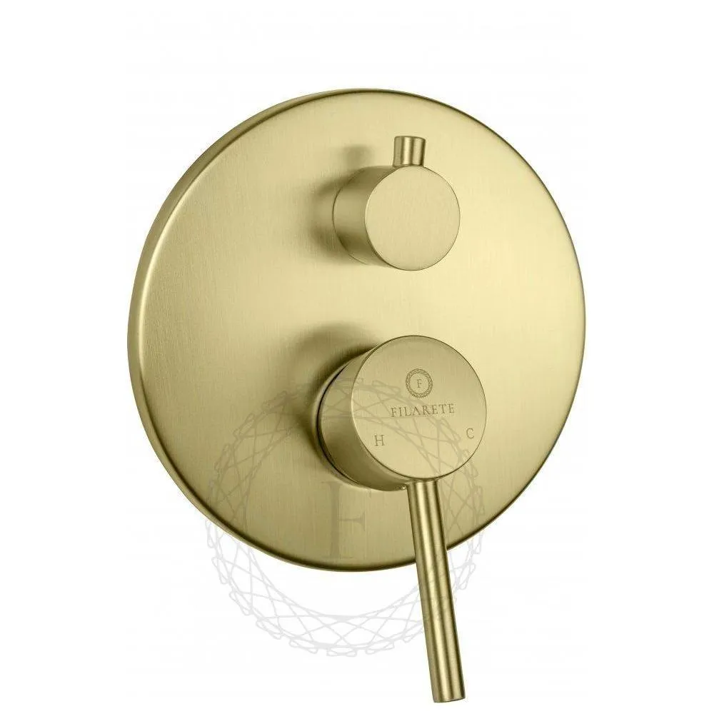 Душевая система встраиваемая FILARETE Roun FL1023MG, матовое золото