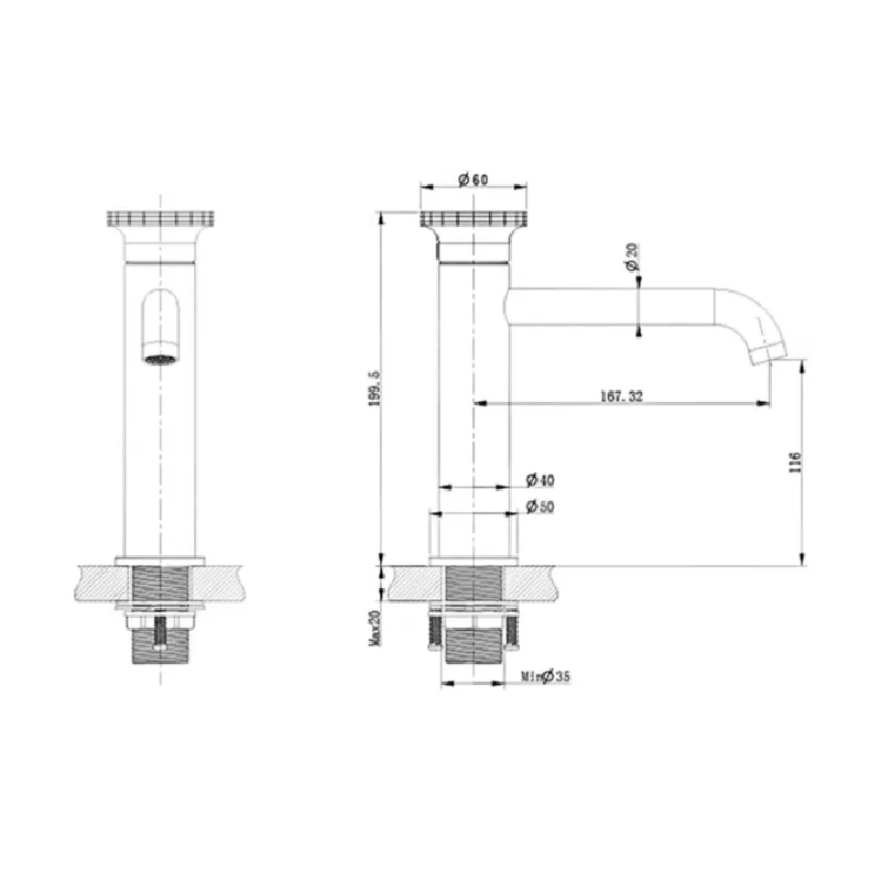 Смеситель для раковины Bronze de Luxe 9009W-G, белый/зеленый