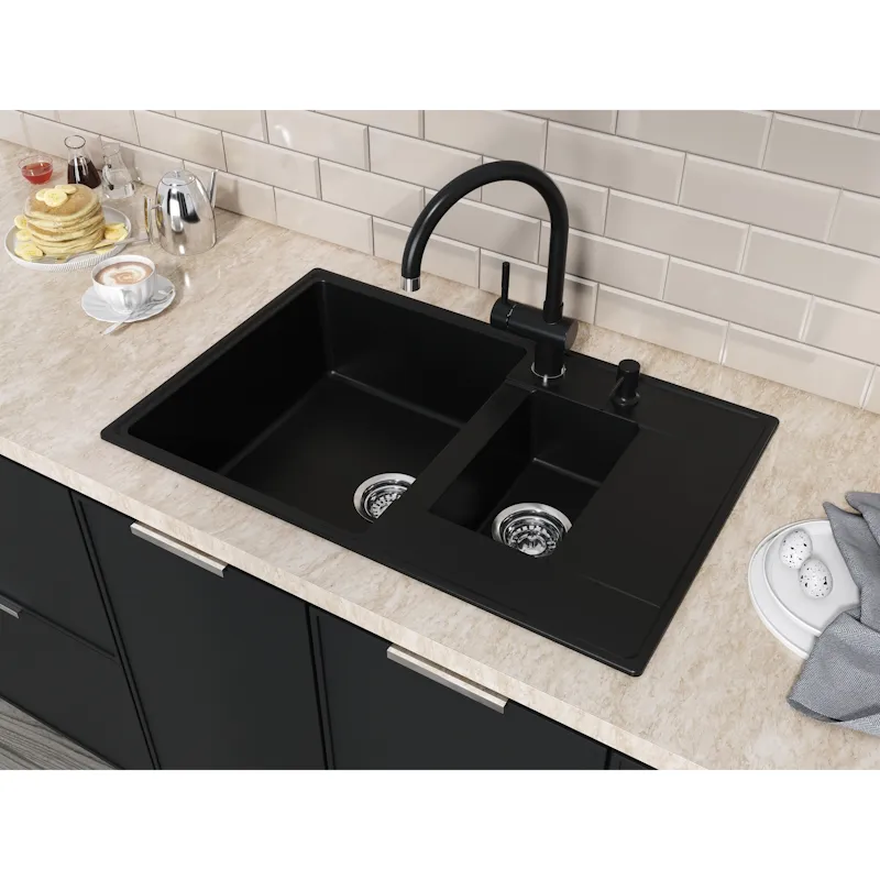 Кухонная мойка Grandex Aqua Topline 600114, черный