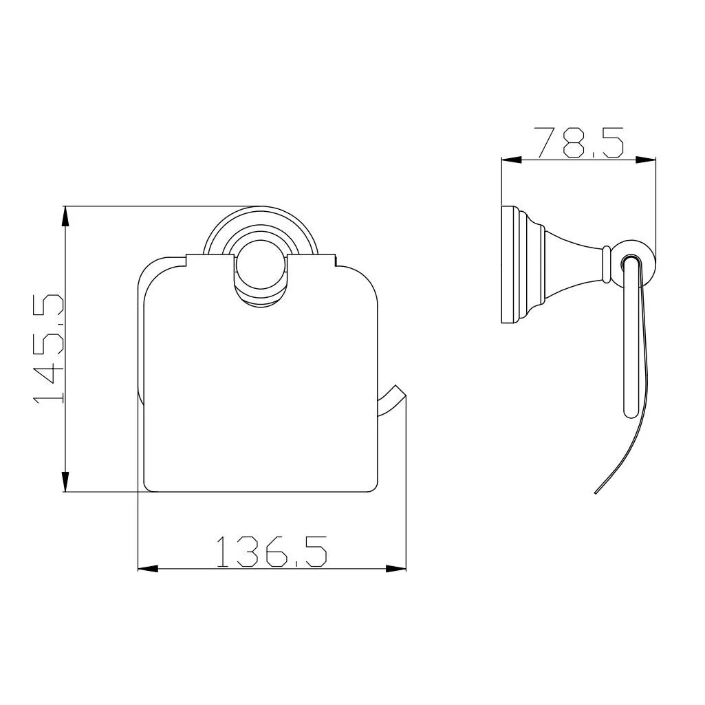 Держатель для туалетной бумаги Rav Slezak MORAVA MKA0400SM, бронза