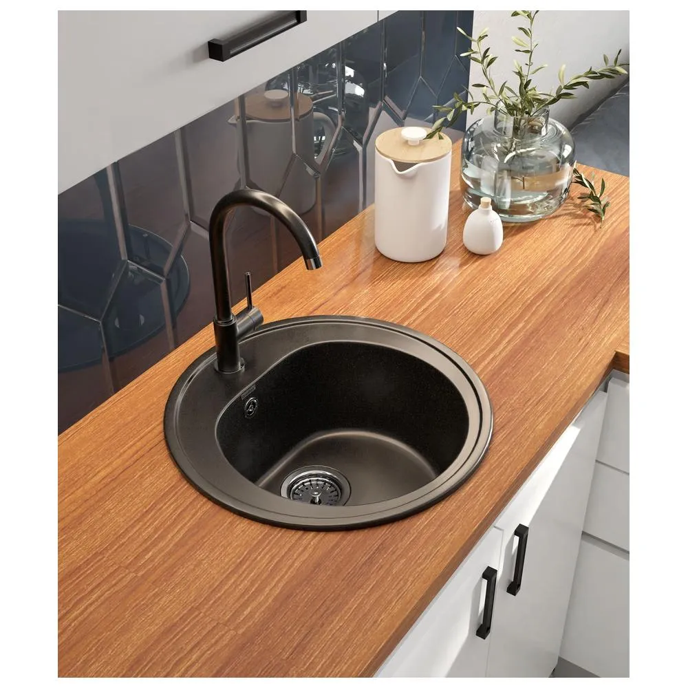 Кухонная мойка GranFest RONDO 510, черный