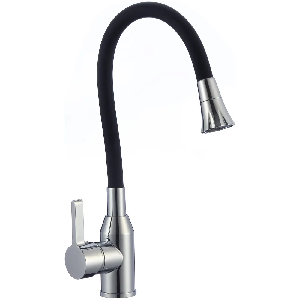 Смеситель для кухни с гибким изливом и режимом душ Fmark FS8277A-01, хром