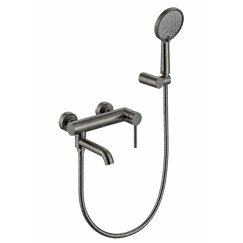 Смеситель для ванны GAPPO G3206-9, оружейная сталь
