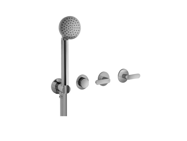 Смеситель для ванны и душа Fantini Icona Deco, Matt British Gold PVD (53 P6 R117B)