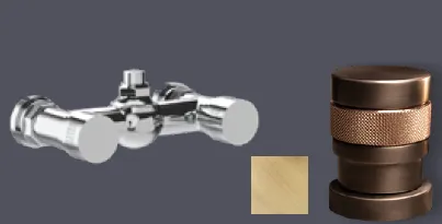 Смеситель для душа Nicolazzi Vitone ceramico doccia, Bronzed Plated (2425 BZ 21)