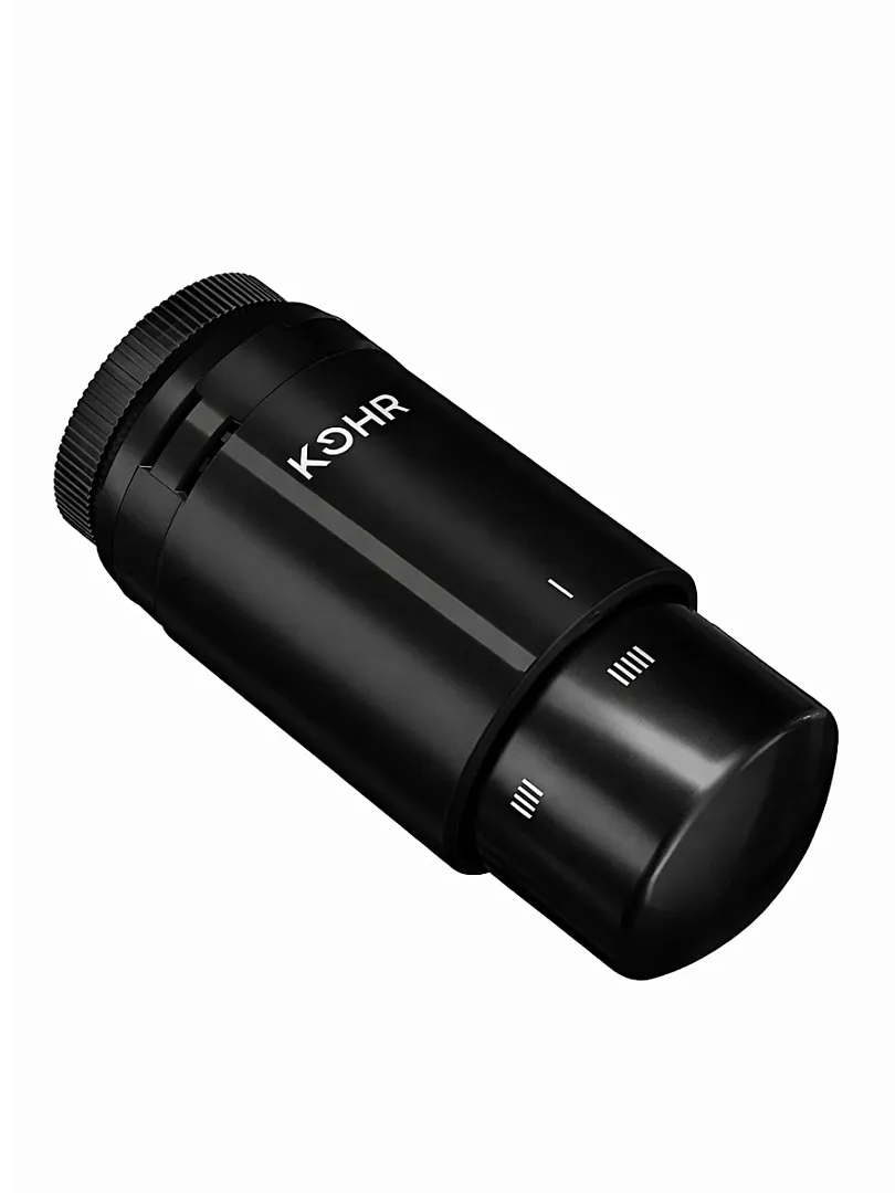 Термостатическая головка Kohr черный (TH 00325B)