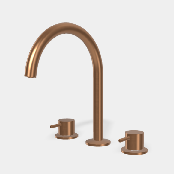 Смеситель для раковины Fima Carlo Frattini Spillo Up, бронза брашированная янтарная (F3161ZS)