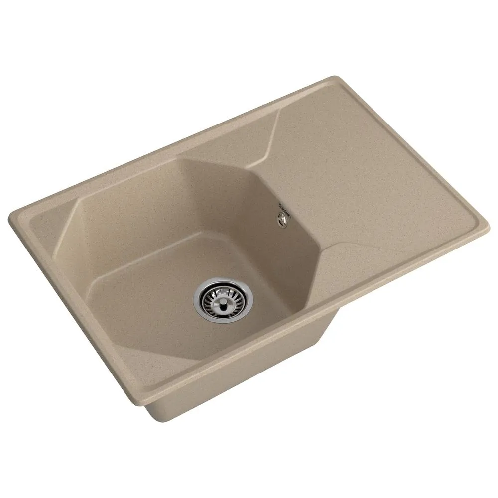 Кухонная мойка GranFest UNIQUE 740L, песочный