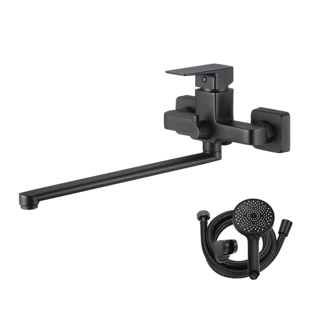 Смеситель для ванны WesnaArt NARCIS NAR06-320BL-25221, черный