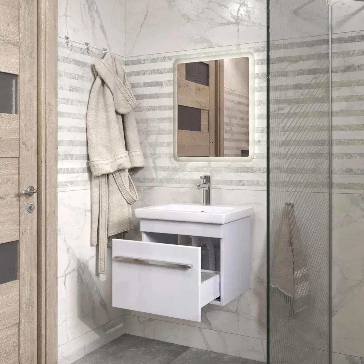 Тумба с раковиной подвесная VIGO Land 018, 50 см