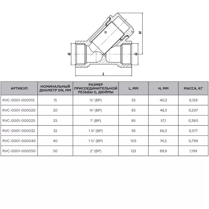 Фильтр грубой отчистки Rommer косой 1 1/4" ВР (RFW-0001-000032)