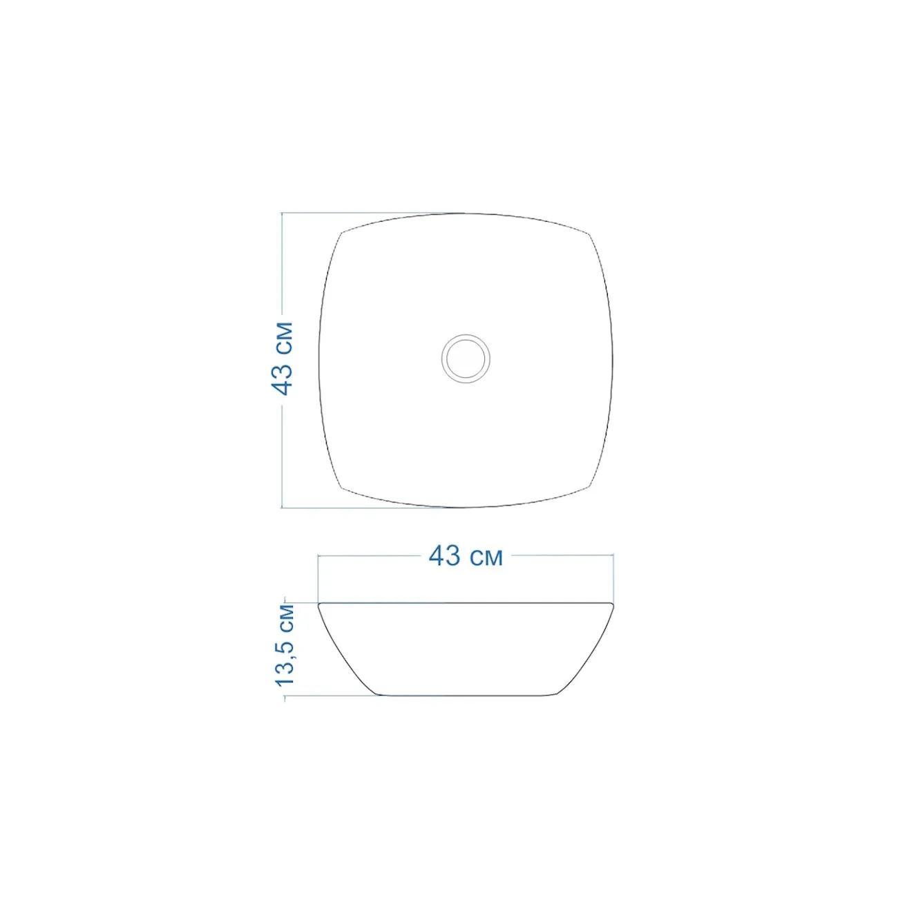 Раковина чаша Maretti KA13NS61-844, белая