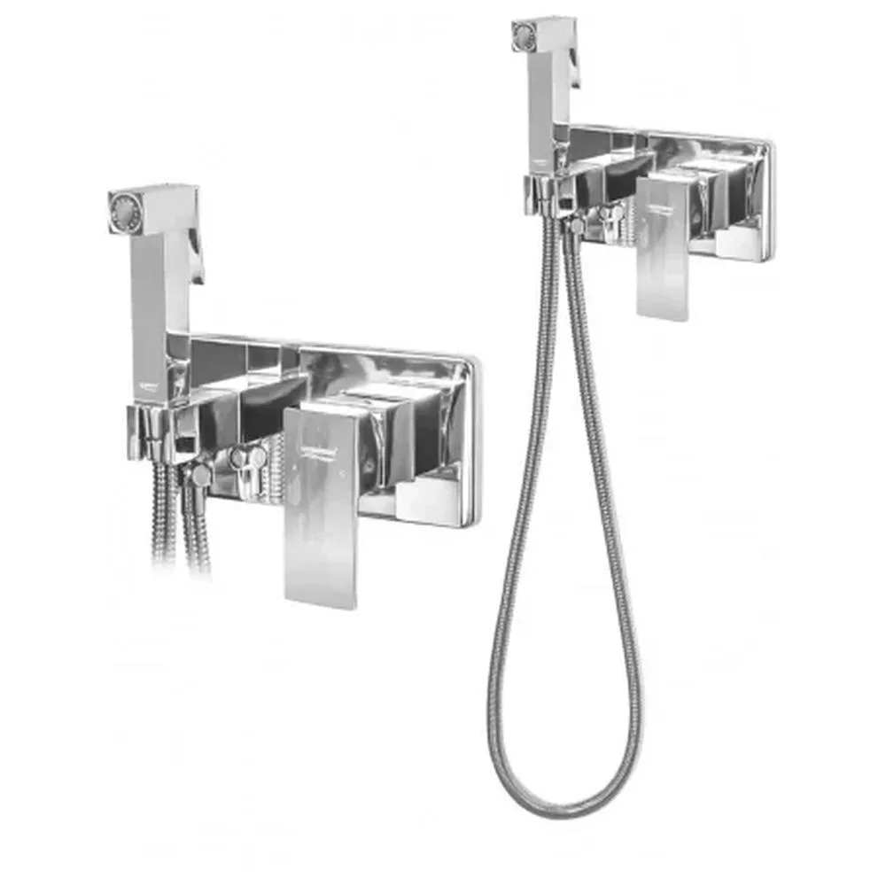 Гигиенический душ со смесителем встраиваемый Grocenberg GB004CR, хром