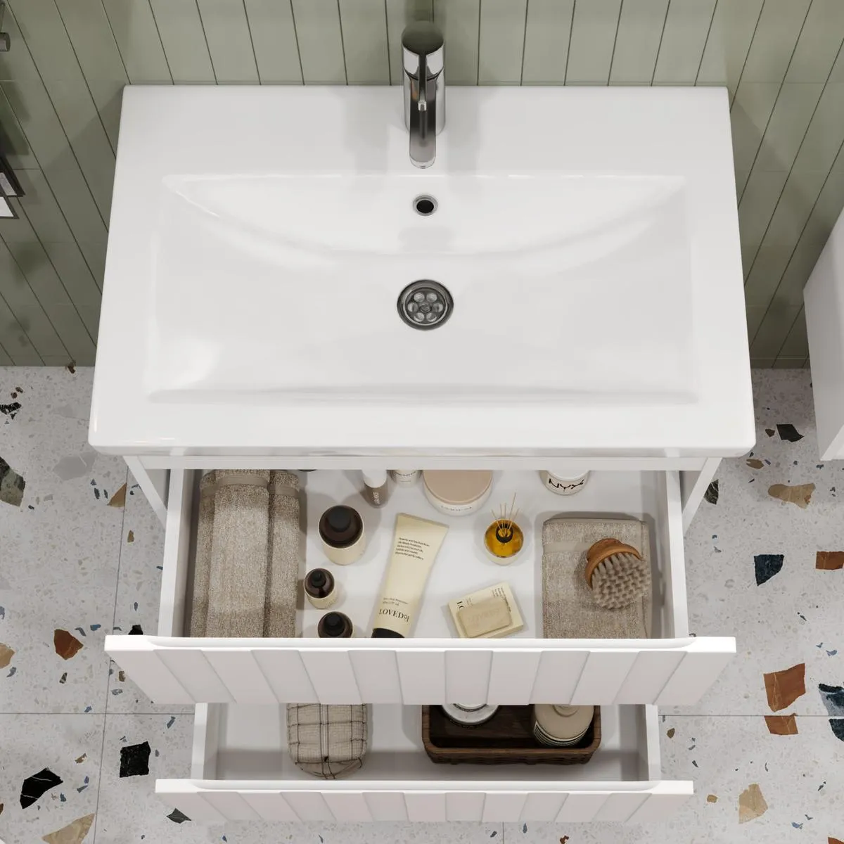 Тумба с раковиной напольная VIGO Finlay tn.FIN.COM.70.2Y, 70 см