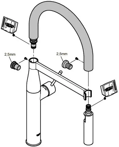 Смеситель для кухни с проф лейкой Grohe Essence 30294000