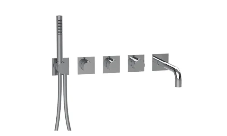 Смеситель для ванны и душа Almar Gun Metal Brushed PVD (E180187.GM)