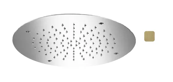 Верхний душ Almar Chromotherapy, 380х380, High Brass Brushed PVD (E044065.HB)