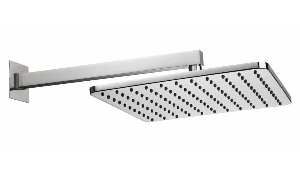 Настенный верхний душ с кронштейном Bossini COSMO 527 мм х 280 мм, хром (H69598I.030)