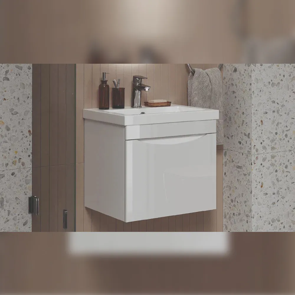 Тумба с раковиной подвесная Velvex Vizo tp.VIZ.COM.50.1Y, 50 см