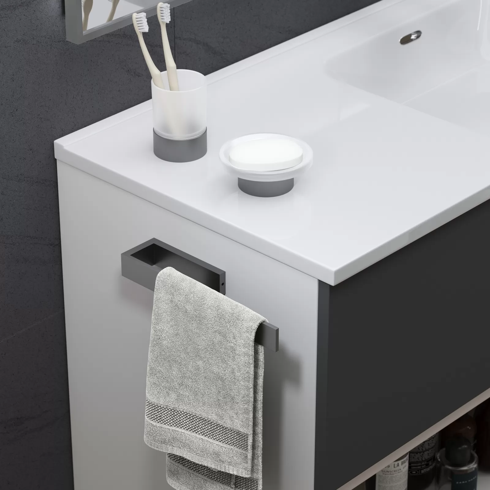 Мыльница настольная Timo Saona черное золото (13221/18)