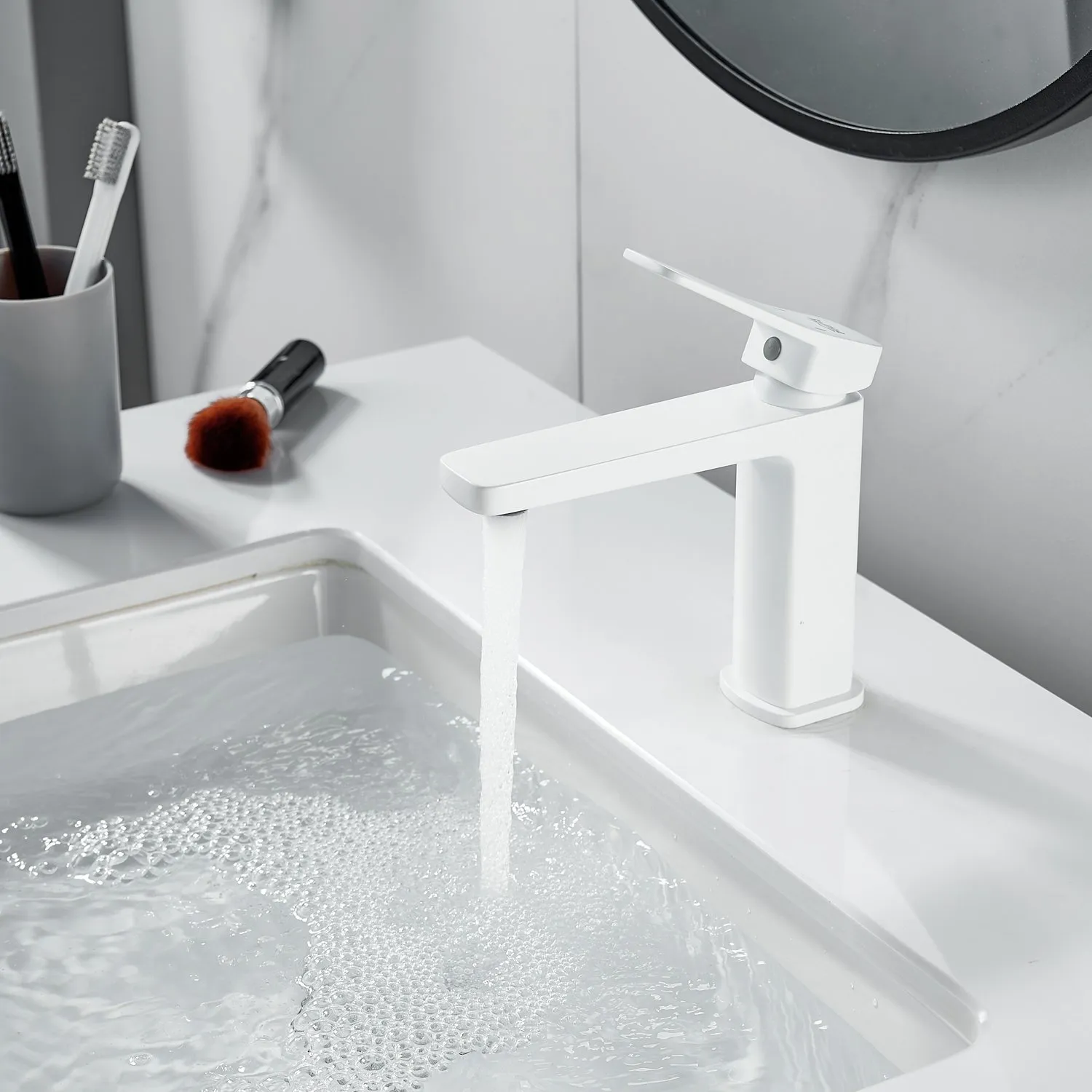 Смеситель для раковины Raffine F0199C, белый