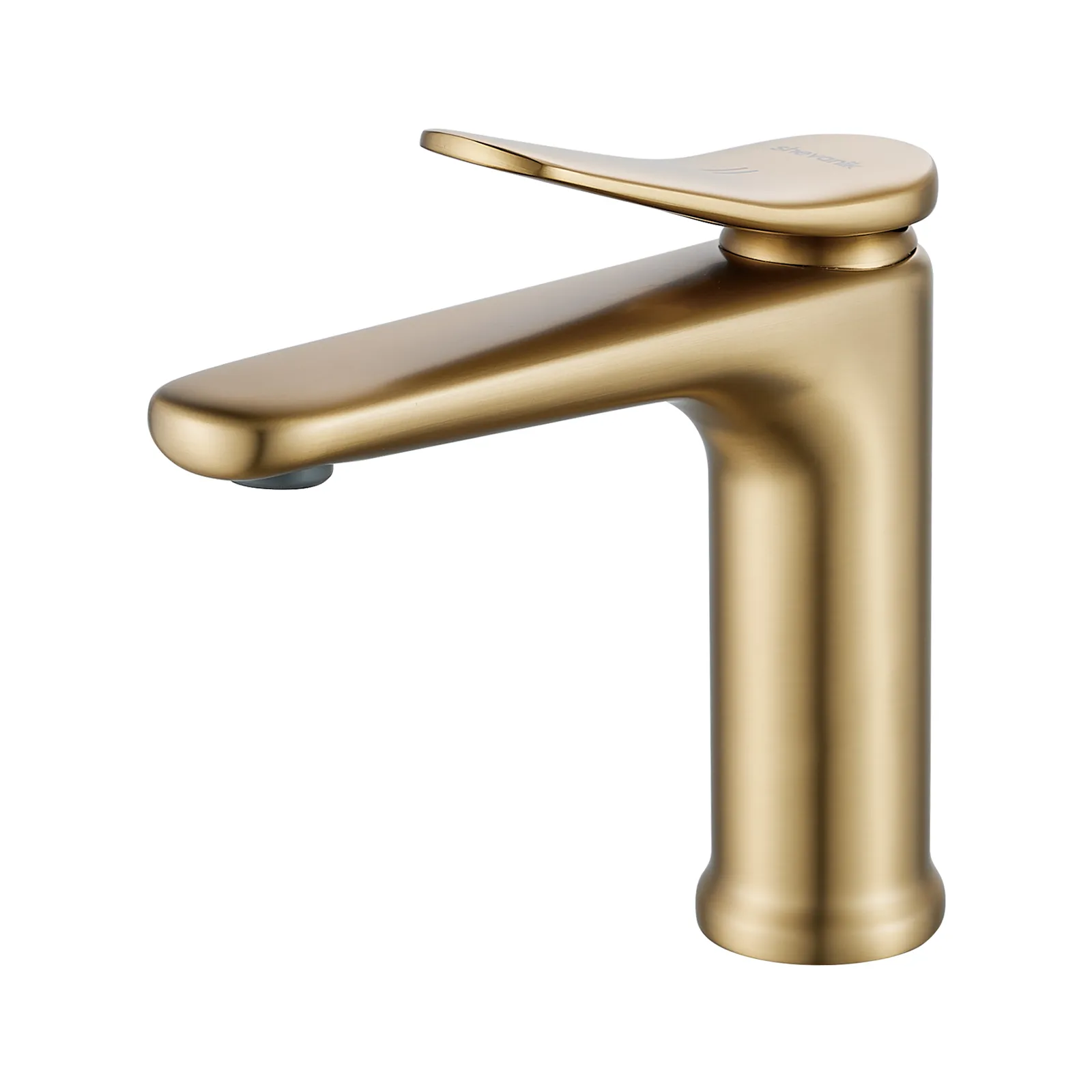 Смеситель для раковины Shevanik S4701G, золотой сатин