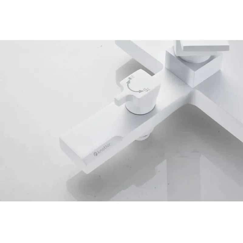 Смеситель для ванны Knotlor KN-22/WY, белый