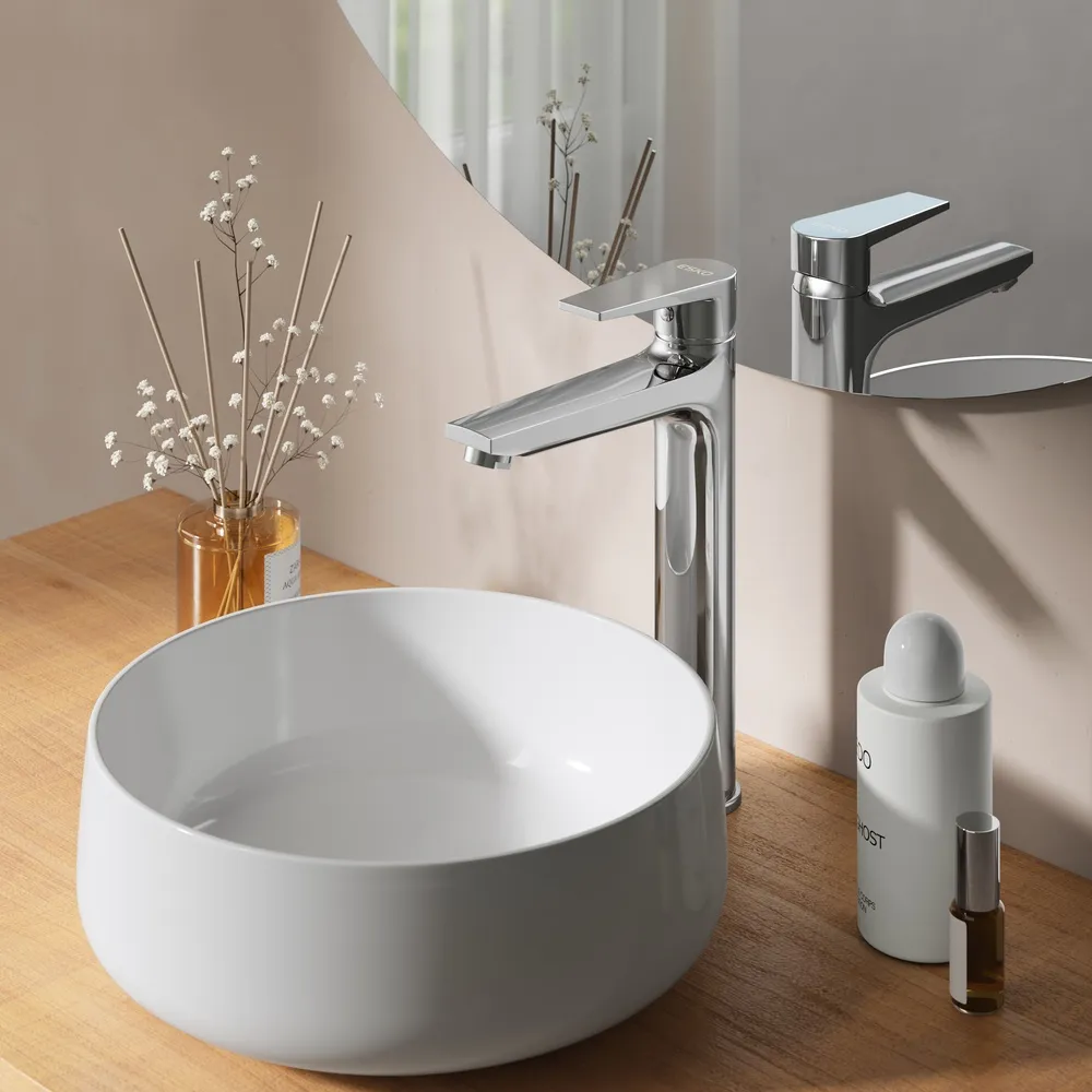 Смеситель для раковины высокий ESKO Budapest BT25M, хром