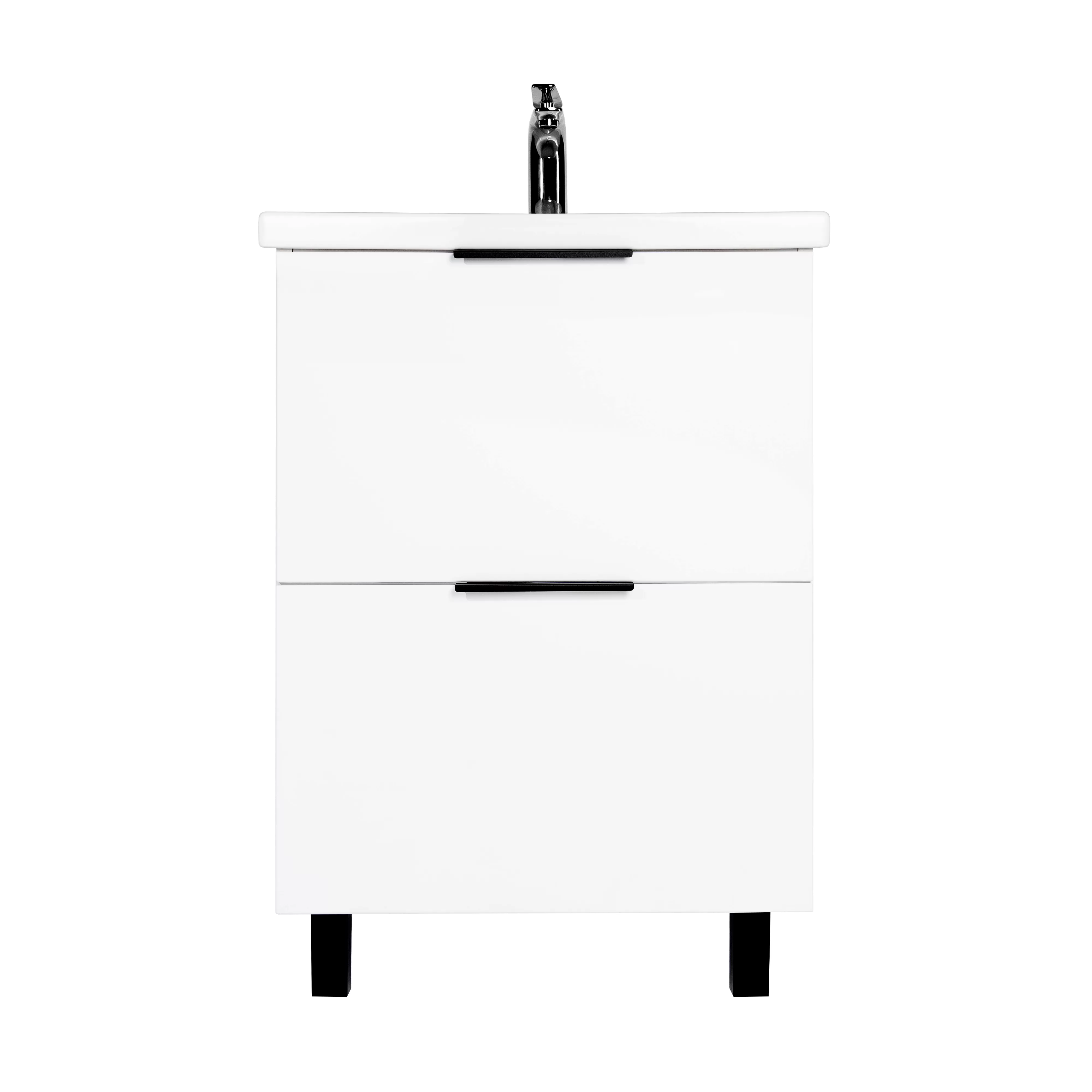 Тумба VIANT "Берлин" MODUO 60 2 ящика белая 444х570х820 (VBER60MDBEL-T2Y)