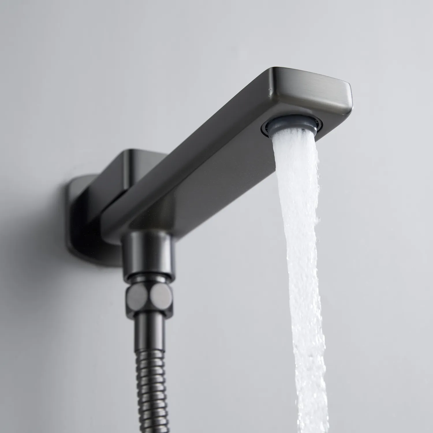 Душевая система встраиваемая Shevanik S9935T, оружейная сталь