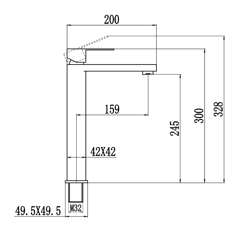 Смеситель для умывальника Fmark FS8711HB