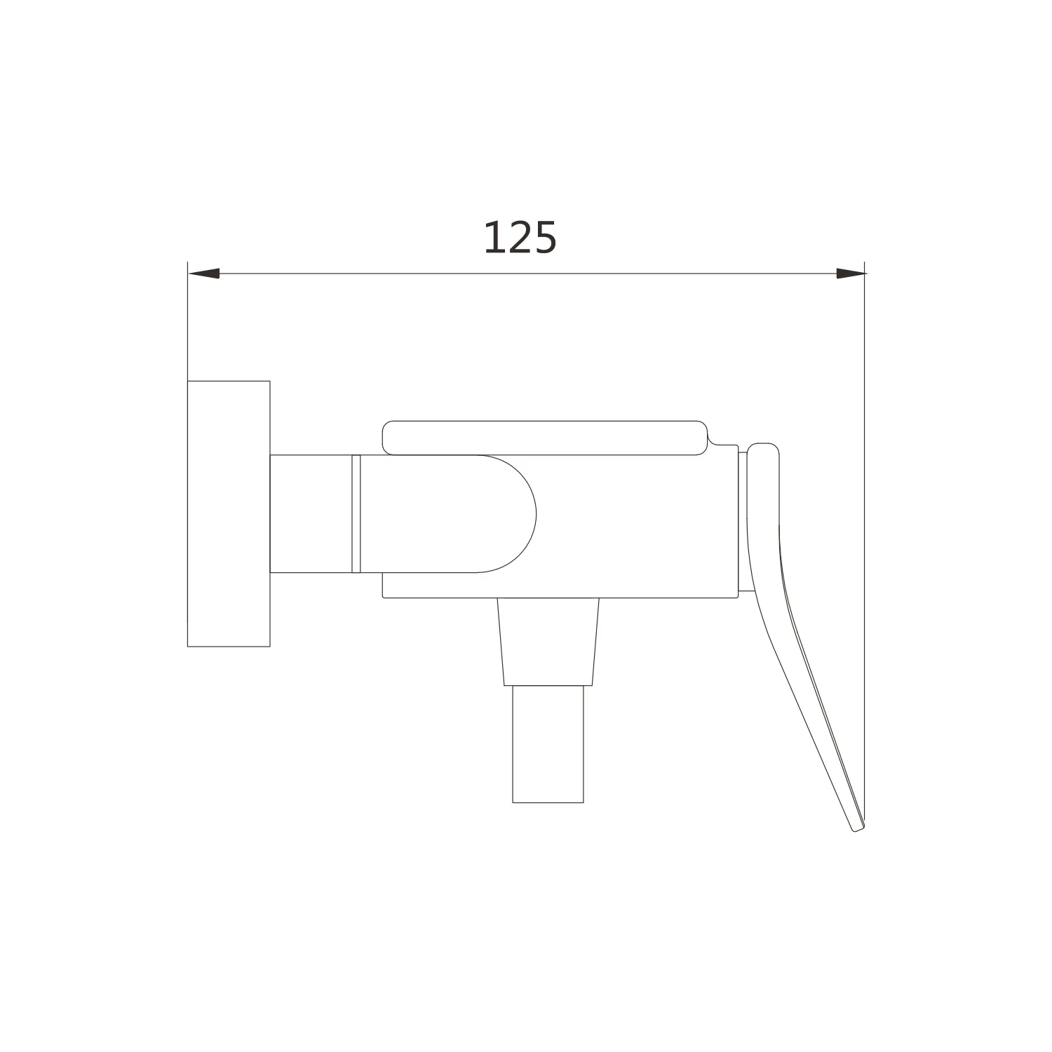 Смеситель для душа Shevanik S4716C, белый