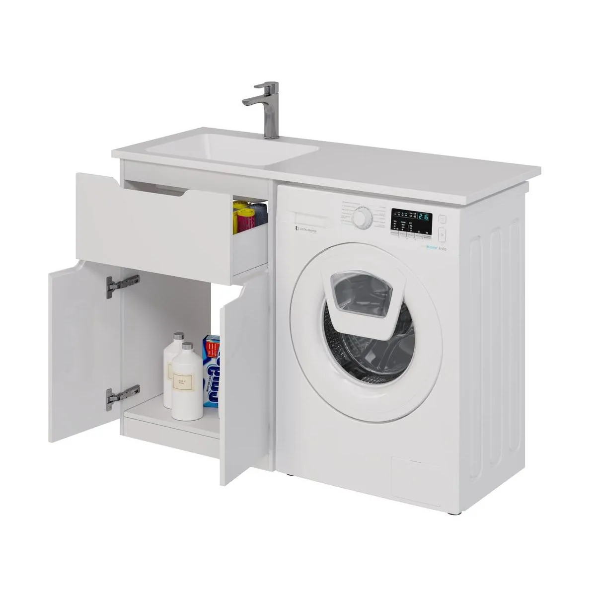 Тумба под раковину напольная Dreja Vega 60 см, белый