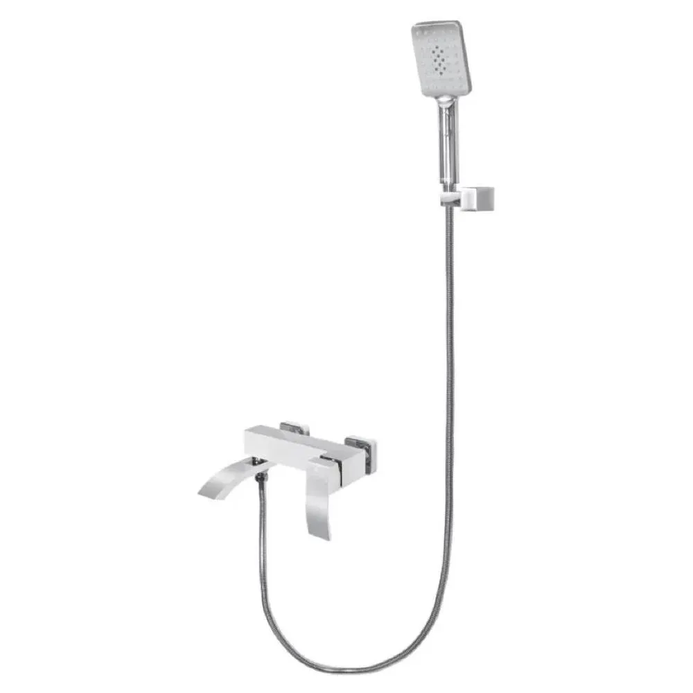 Смеситель для ванны Grocenberg GB8007WC, белый, хром