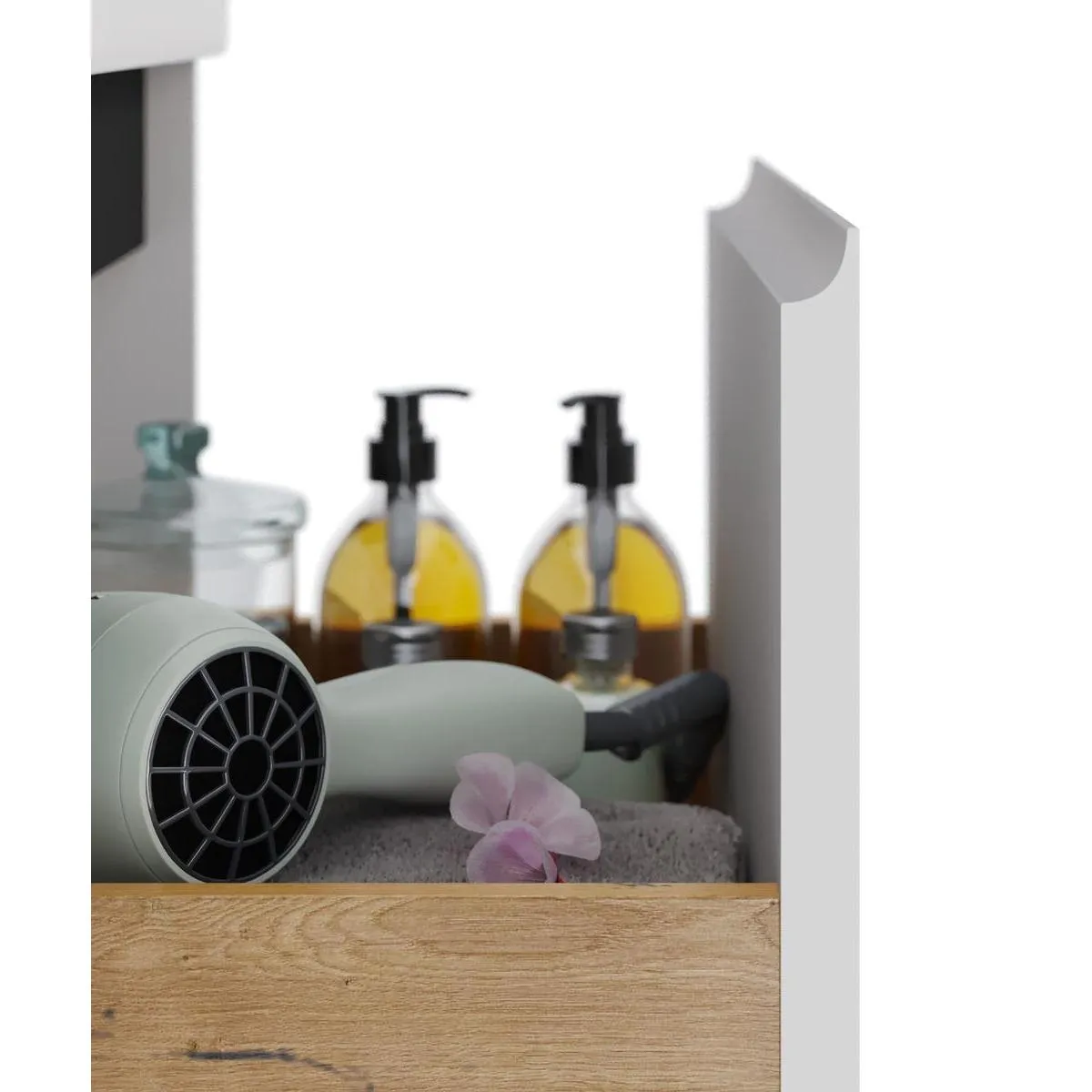 Тумба под раковину подвесная Dreja Luxury 55 см, белый