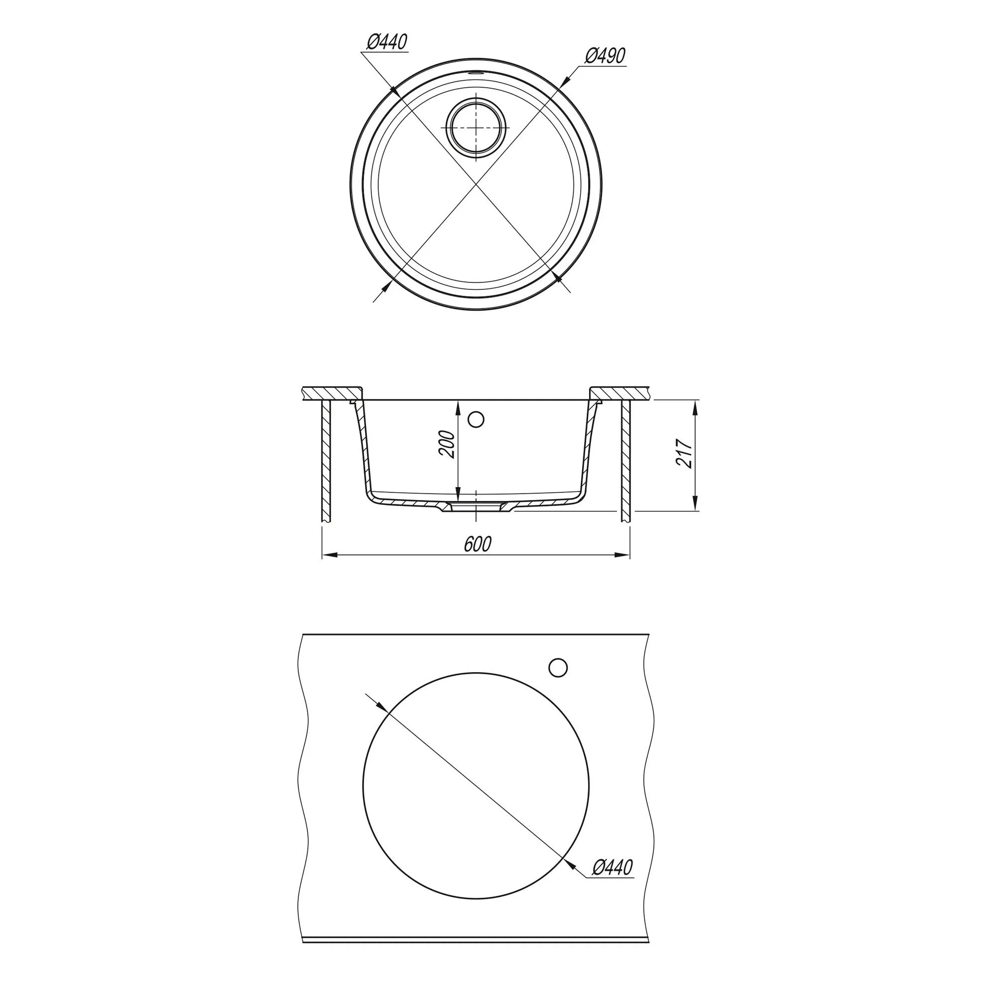 Кухонная мойка Florentina ВЕГА 22.425.D0440.107, песочный