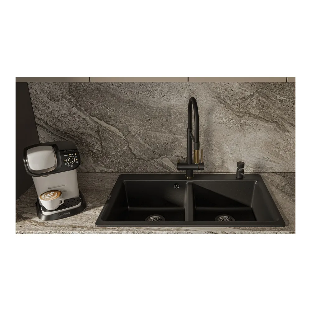 Дозатор для кухонной мойки Rivelato RD-1000, черный