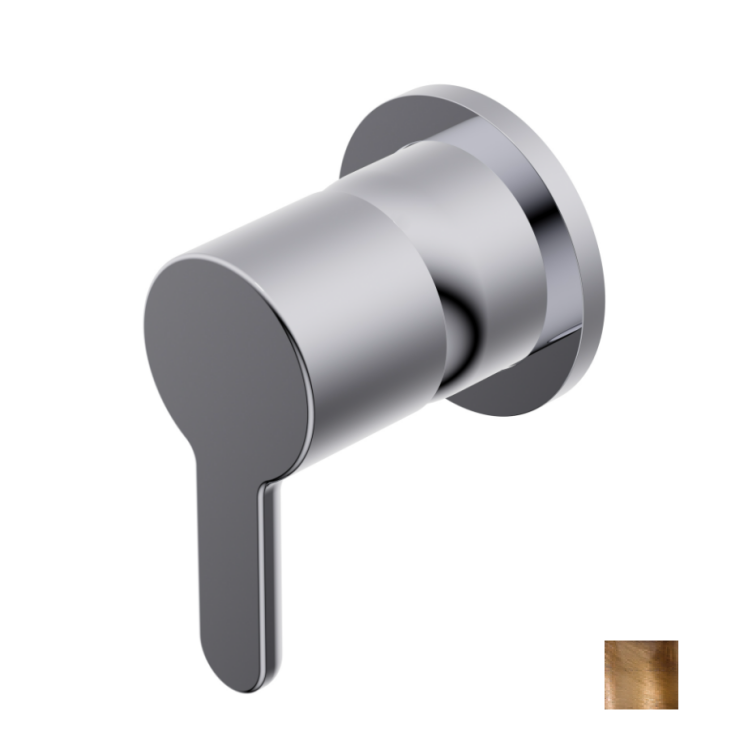 Смеситель для душа Ritmonio Diametro35 Elegance, на 1 потребитель, Brushed Bronze (PR54FC201BRX)