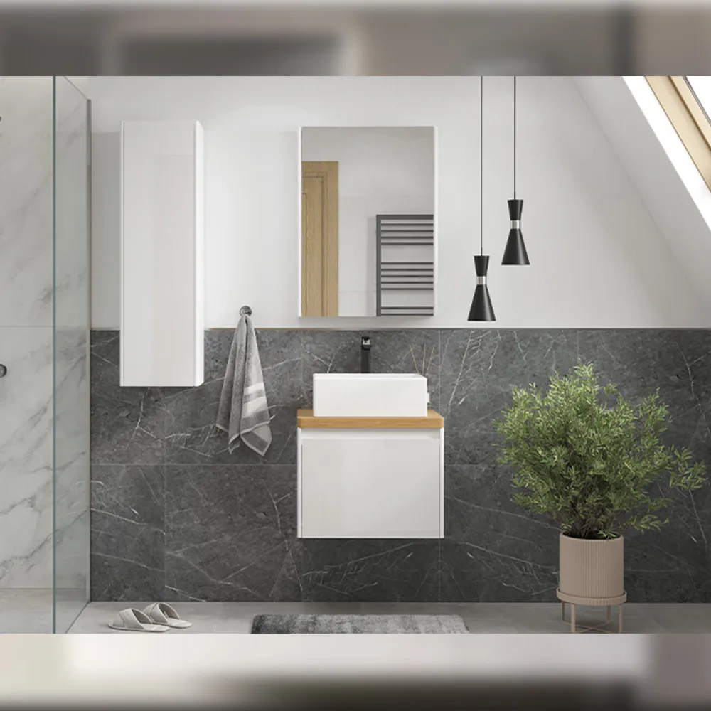 Столешница Velvex Klaufs 600 без отверстий, Invisible Line (st.KLA.60 дуб французский)