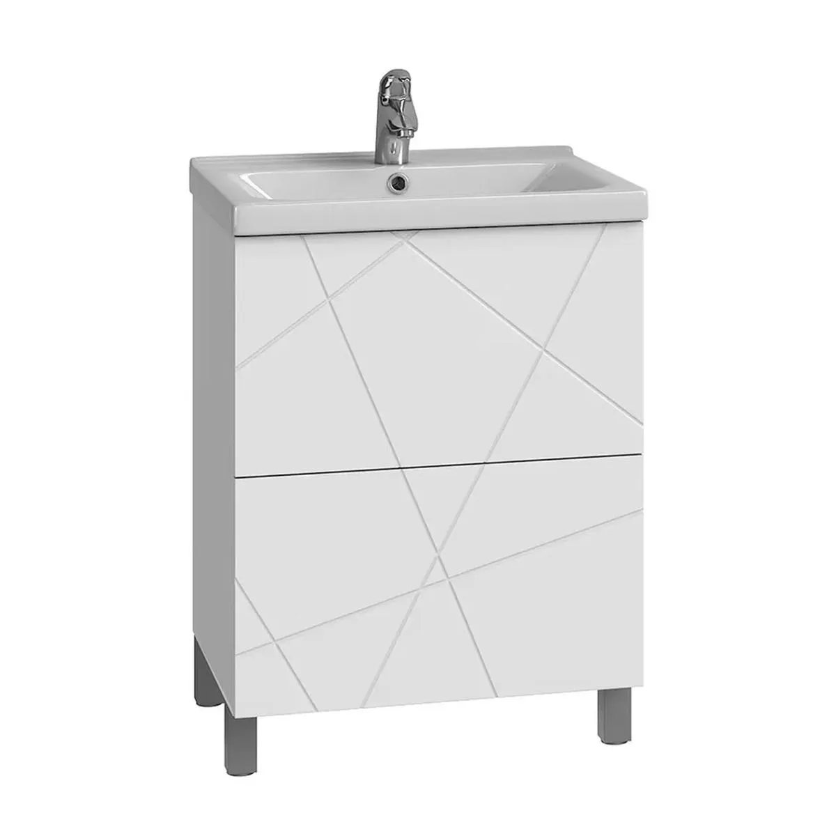 Тумба с раковиной напольная VIGO Geometry 015, 60 см