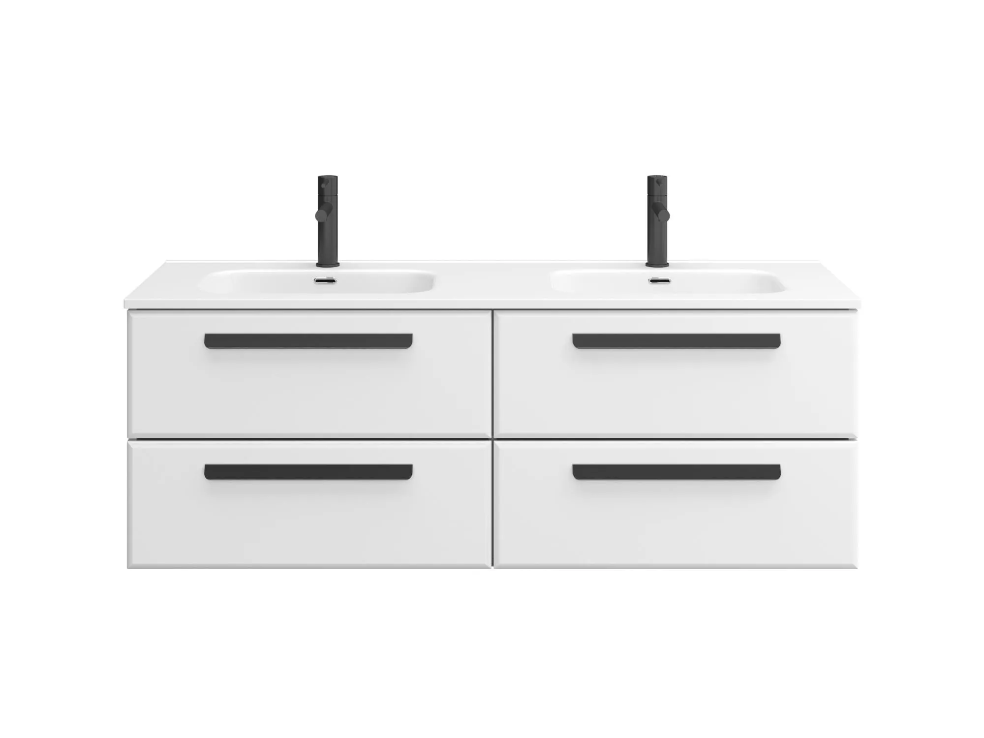 База под раковину подвесная Cezares Eco-Cer-N 1400х457х500, Bianco Lucido (ECO-CER-N-1400-4C-SO-2-BL)