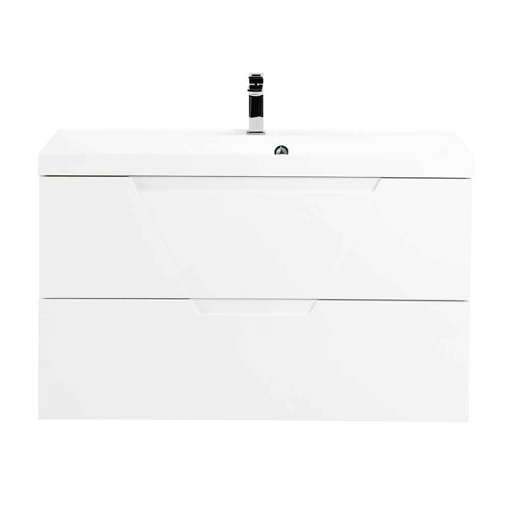 База под раковину подвесная BelBagno Vittoria 1000х570х450 мм, Bianco Lucido (VITTORIA-1000-2C-SO-BL)