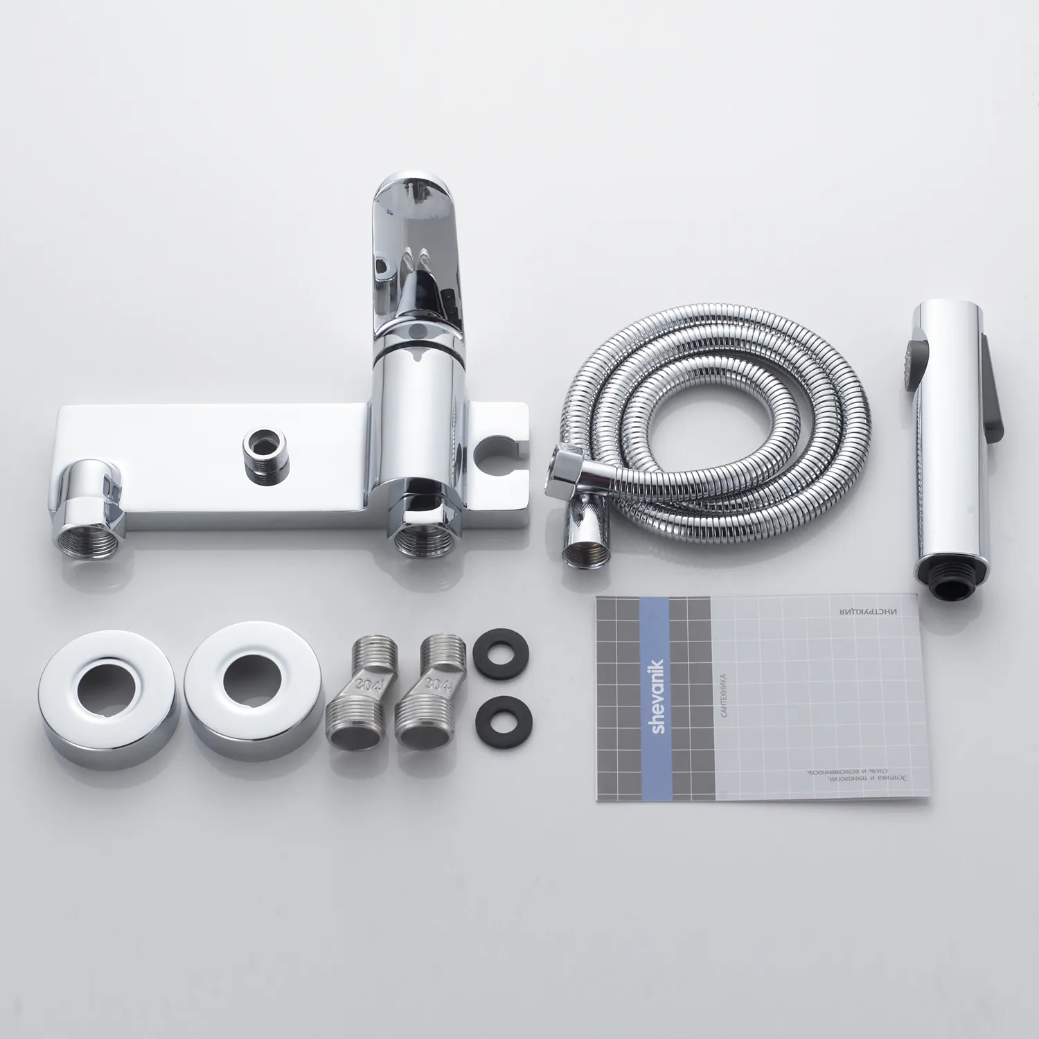 Гигиенический душ со смесителем Shevanik S4305-1, хром