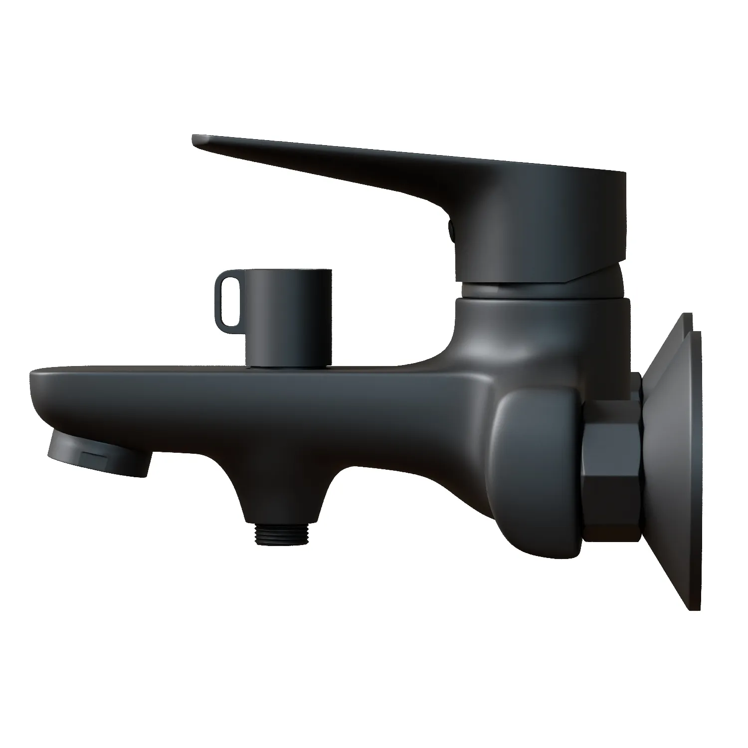 Смеситель для ванны 35k MIXLINE МЛ14-01 (ML14-01BL) ЧЕРНЫЙ (556603)