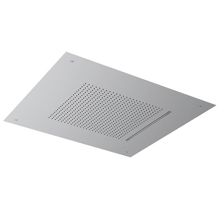 Верхний душ Almar Velvet, 498х498, нержавеющая сталь брашированная (E044280.BS)