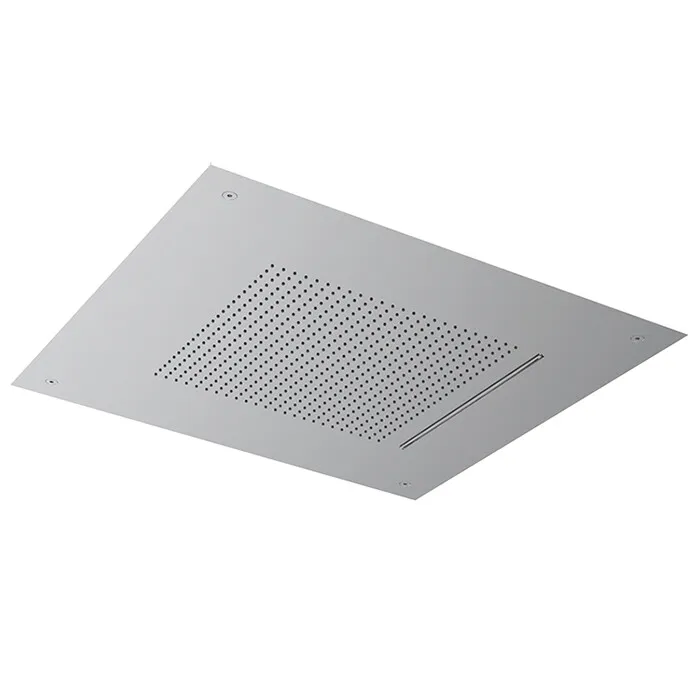 Верхний душ Almar Velvet, 498х498, нержавеющая сталь брашированная (E044280.BS)