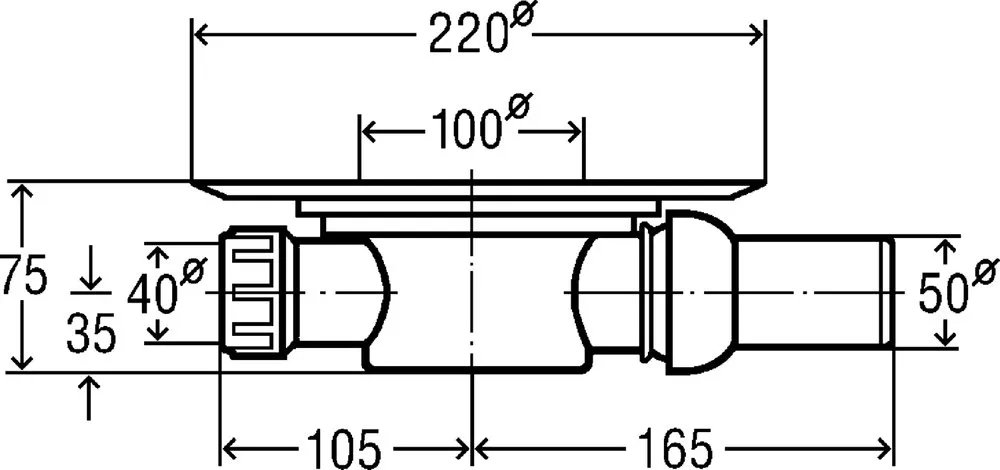 Душевой трап Viega Advantix (557140)